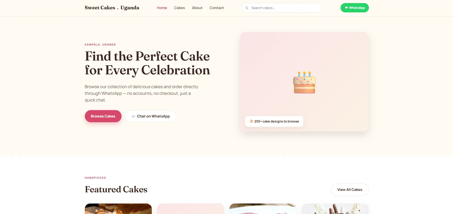 Sweet Cakes & Confectioners screenshot